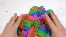 Baby Doll Bath Time Colors Kinetic Sand Cake Toy Surprise Learn Colors YouTube