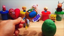 Chupa Chups Kinder Surprise Egg & Play Doh Eggs Frozen SpongeBob Toys