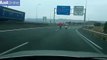 Real roadhog Moment motorists chase pig down the motorway