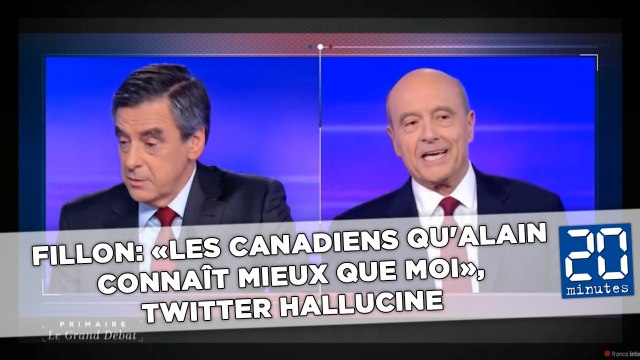Fillon: «Les Canadiens qu'Alain connaît mieux que moi», Twitter hallucine