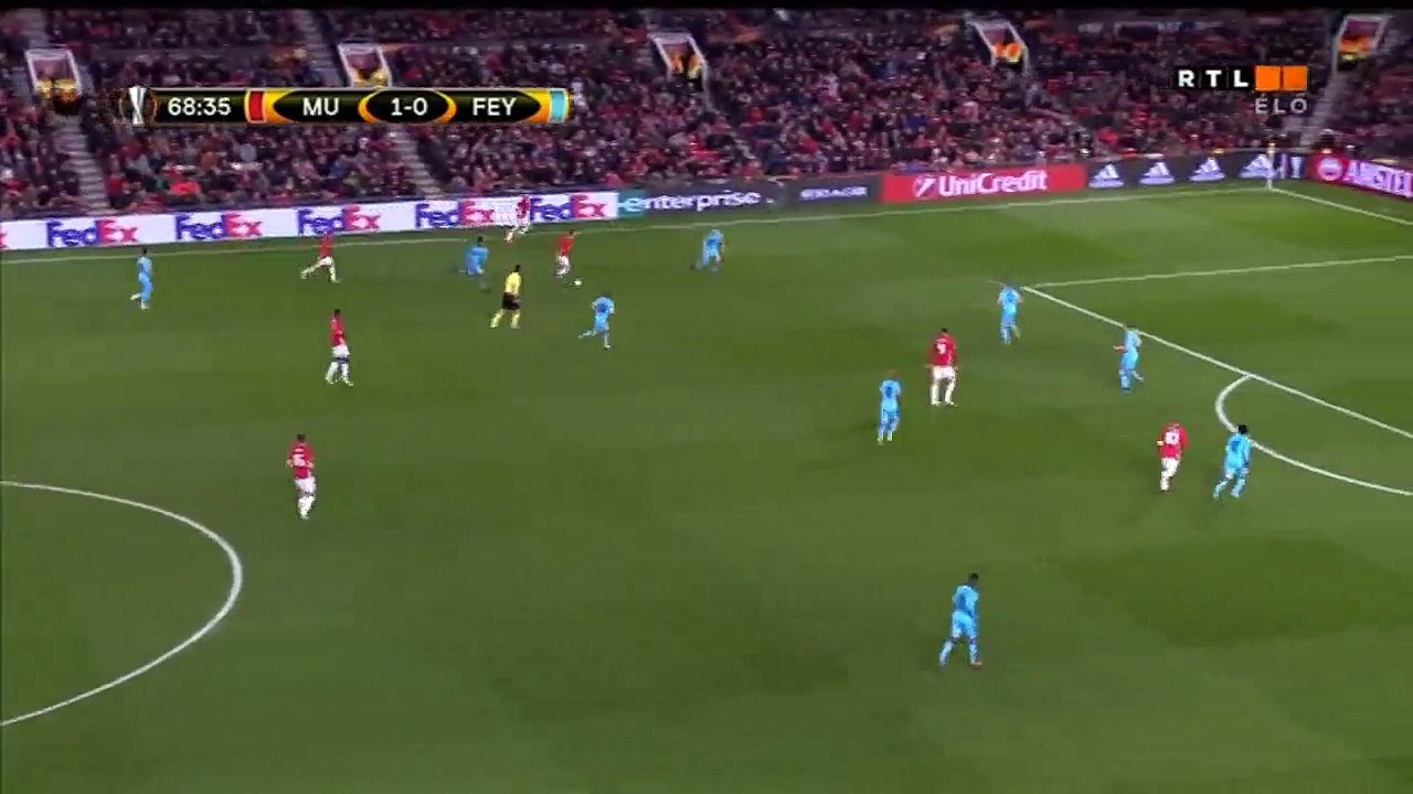 GOAL! Man. United 2-0 Feyenoord (Mata 69)
