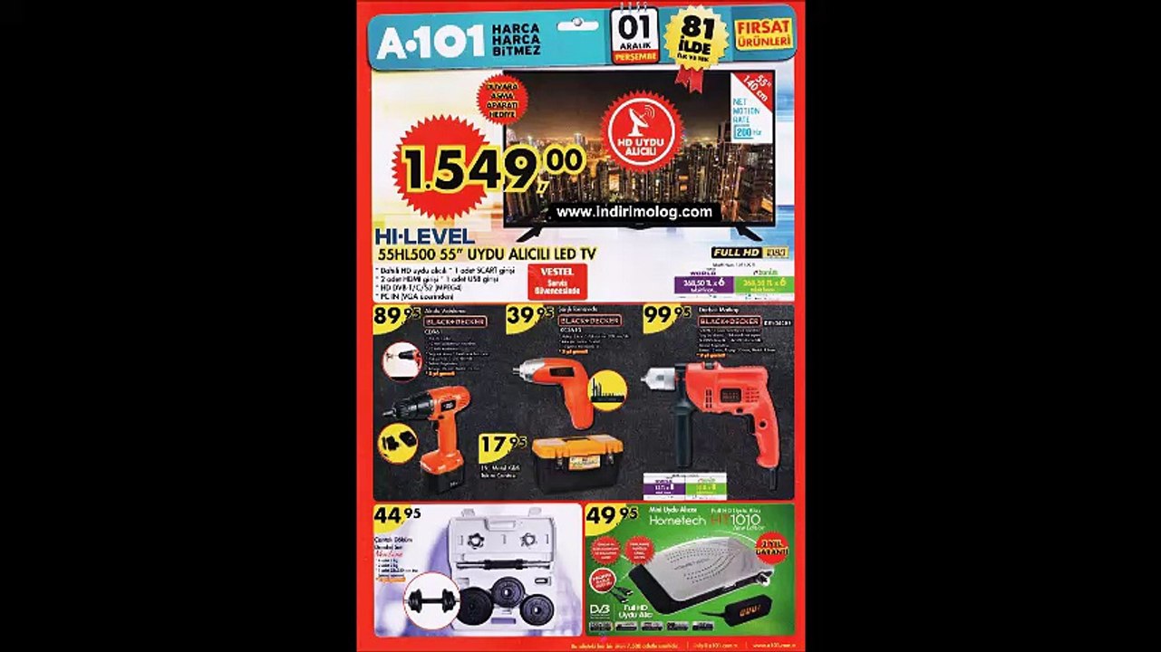 A101 1 Aralık 2016