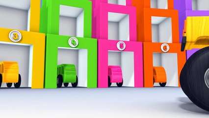 Learn Colors and Numbers with Educational Toy Cars and Bus - Colours for Children