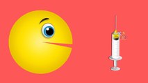 Funny Packman Injections in Color World Learning Colors Injection for Babies Kids Videos #Funny