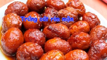 Cách làm trứng cút rim mặn