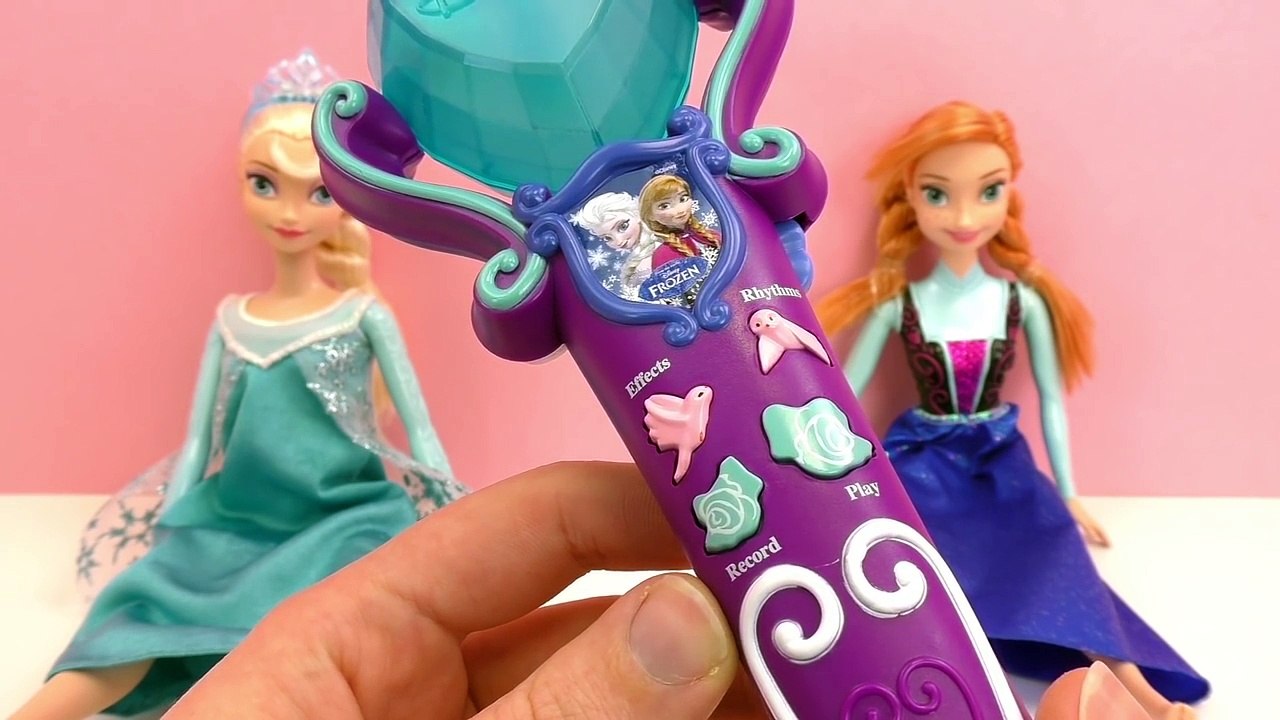 Le micro de la Reine des neiges pour chanter   Avec Elsa et Anna   Disney La Reine des Neiges   Démo