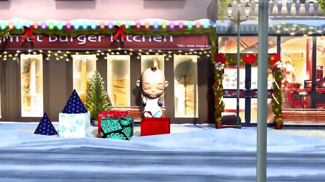 Santa Claus & Toon Baby Jingle Bells Song for Children | 3D Animated Nursery XMAS Rhymes for Kids