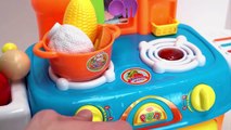Learn Food Names Kitchen Playset Cutting Velcro Toy Foods Movie _ Best Toy Learning Videos for Kids