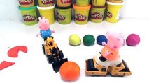 Play Doh Stop Motion Video ! Peppa Pig Makes A Rainbow Cream Cake Fun And Creative For Kids