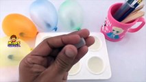 How to Make Frozen Paint for Kids,Colors for Children to Learn with Balloons Toddlers Baby