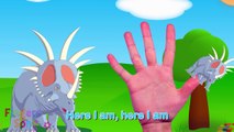 DINOSAUR Finger Family Nursery Rhymes for Childrens Babies and Toddlers | FINGER SONG