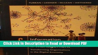 Read Information Technology for Management: Transforming Organizations in the Digital Economy 6th