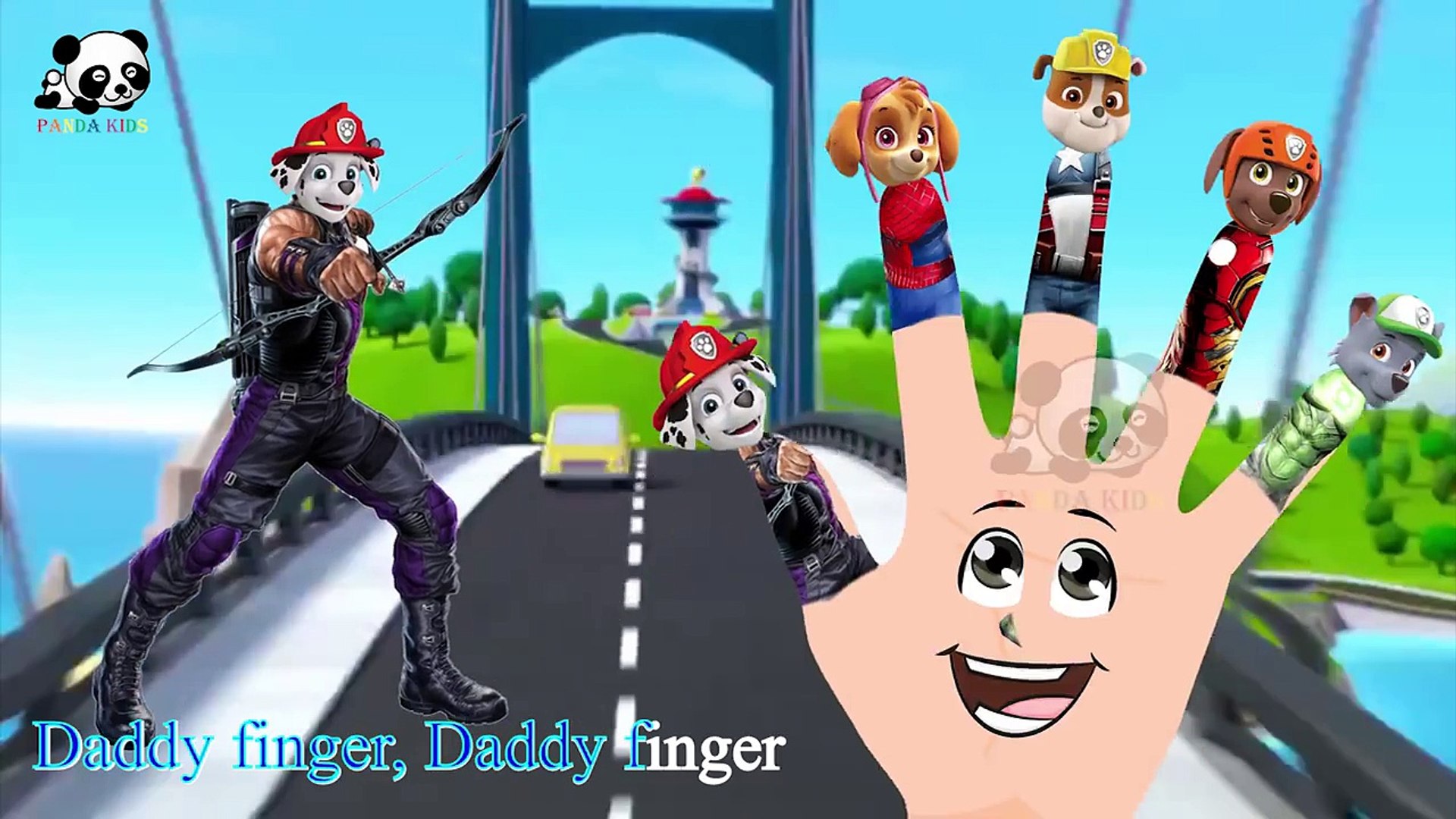 ⁣#Paw Patrol #Avengers #Spiderman #Captain America #Ironman #Finger Family Songs Panda Kids