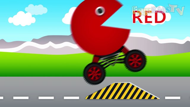 Learn Colors with Pacman Lightning McQueen Cars - Colours for Kids to Learn
