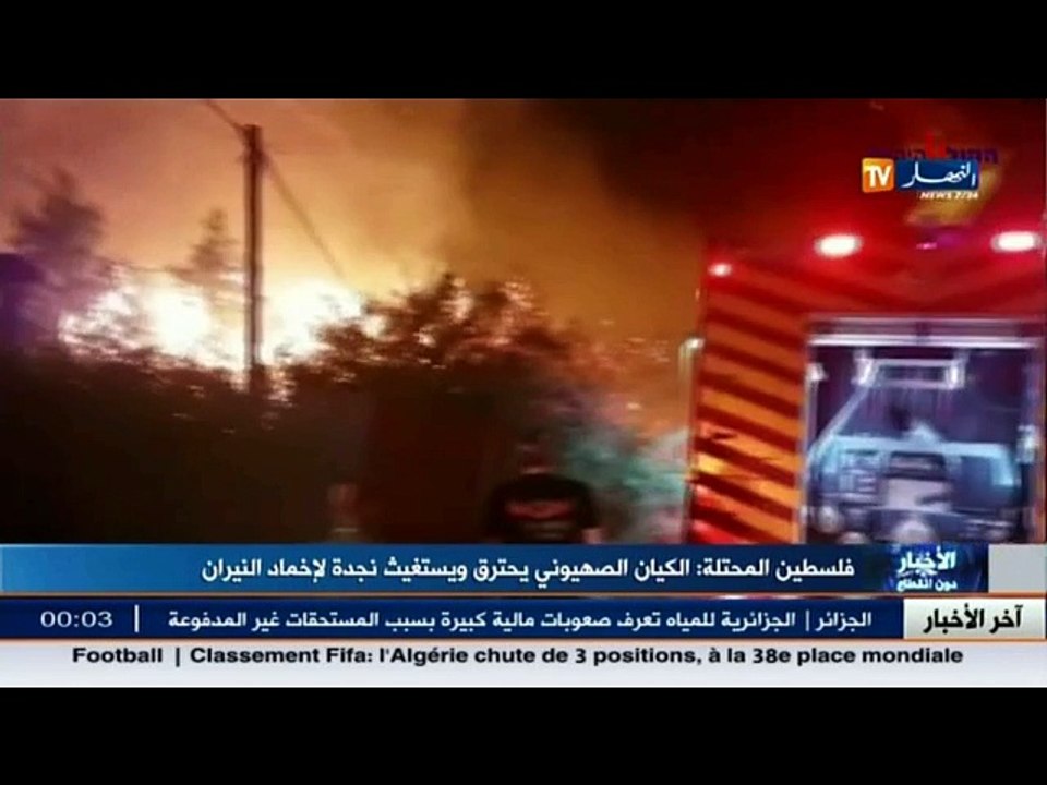 فلسطين المحتلة: الكيان الصهيوني يحترق ويستغيث ن...