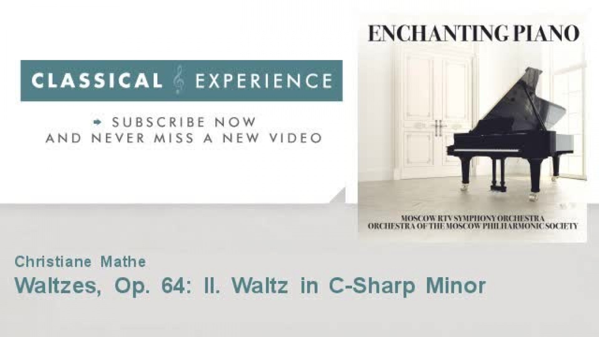Frédéric Chopin : Waltzes, Op. 64: II. Waltz in C-Sharp Minor - Vidéo  Dailymotion