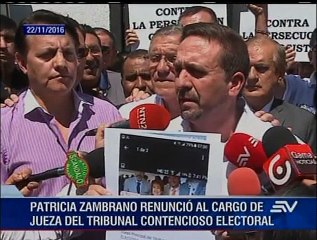 Patricia Zambrano renuncia a cargo de jueza del Tribunal Contencioso Electoral