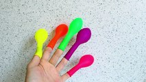 Learn Color Balloon Finger Family Nursery Rhymes Song - 5 Color Finger Balloons Collection