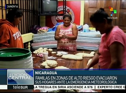 Gob. de Nicaragua garantiza seguridad en albergues tras paso de Otto
