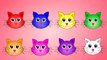 Learn Colors with Colorful Cats For Children, Teach Colours, Baby Kids Learning Videos