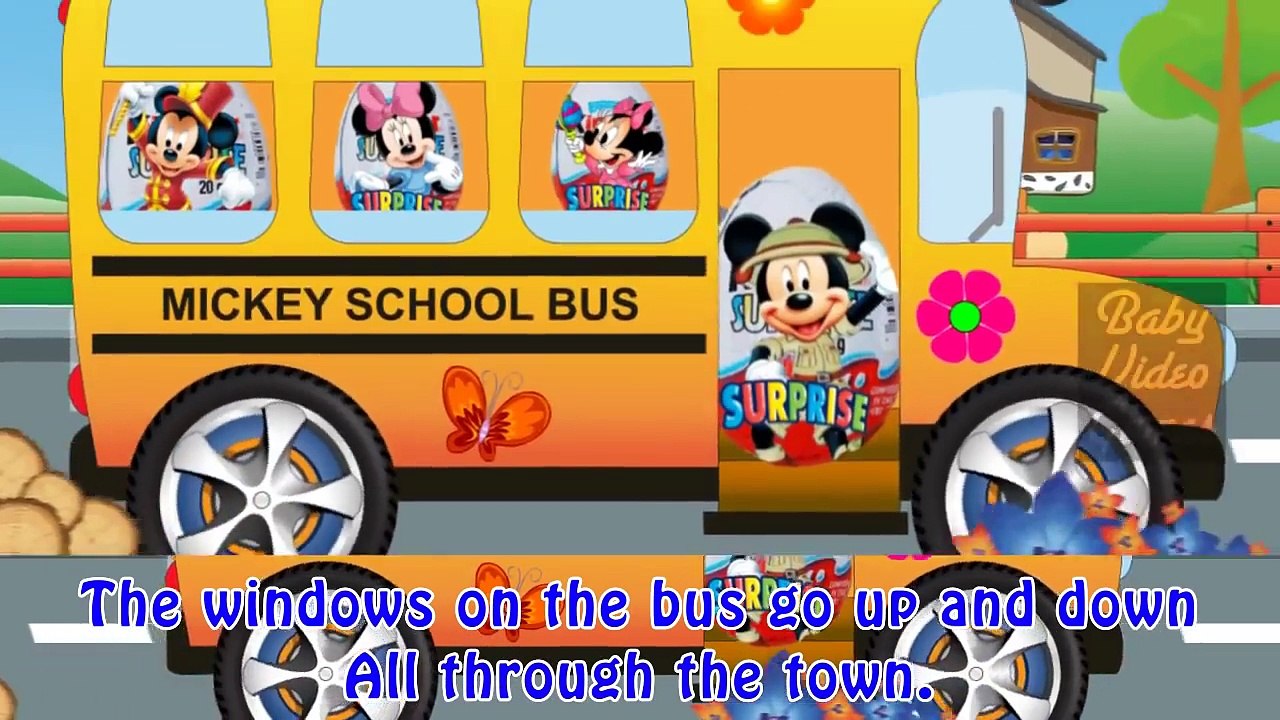 Wheels on the Bus Disney Song | mickey mouse Kids Music