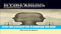 MOBI Tax Evasion and the Rule of Law in Latin America: The Political Culture of Cheating and