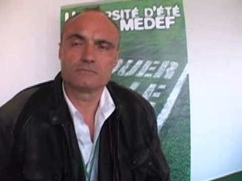 Philippe Val à l'université d'été du Medef 2007