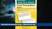 liberty books  Law in a Flash Cards: Civil Procedure Part I BOOOK ONLINE