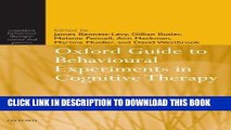 [FREE] EPUB Oxford Guide to Behavioural Experiments in Cognitive Therapy (Cognitive Behaviour