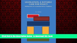 liberty book  Legislation, a Suitable Case for Policy: Building blocks for an operational theory