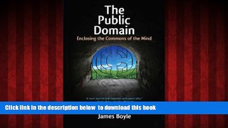 Best books  The Public Domain: Enclosing the Commons of the Mind READ ONLINE