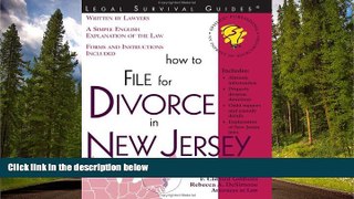 READ book  How to File for Divorce in New Jersey (Legal Survival Guides) #A#  FREE BOOOK ONLINE