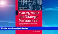 GET PDF  Synergy Value and Strategic Management: Inside the Black Box of Mergers and Acquisitions