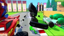 Disney Pixar Cars Mack Truck Tow Mater Lightning McQueen and Spiderman-Nursery Rhymes Songs