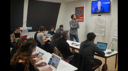 Dans les coulisses de la "riposte party" des mélenchonistes...