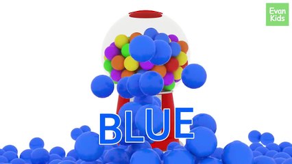 Learn Colors with Gumball Machine 3D - EvanKids