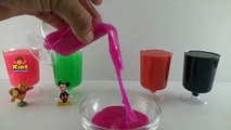 Clay Slime Surprise Toys Learn Colors Teddy Bear, Micky, Tom and Jerry, Donald Duck, and Hello Kitty