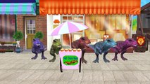 Finger Family Dinosaurs | Lion,Gorilla & Dinosaurs Banana Car Nursery Rhymes & Finger Family