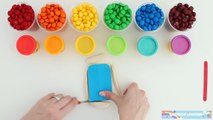 DIY How to Make Play Doh Rainbow Ice Cream Popsicles * RainbowLearning