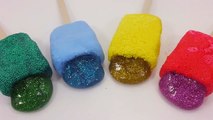 How To Make Glitter Ice cream Clay Slime Toys 반짝이 아이스크림 액체괴물 만들기!! 흐르는 점토 액괴 칼라폼 슬라임 장난감 놀이
