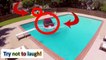 Check this car falling in the swimmingpool - try not to laugh - epic fail