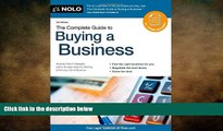 FREE DOWNLOAD  The Complete Guide to Buying a Business READ ONLINE