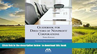 liberty book  Guidebook for Directors of Nonprofit Corporations BOOOK ONLINE