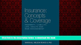 GET PDFbook  Insurance: Concepts   Coverage [DOWNLOAD] ONLINE