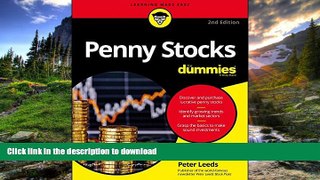 GET PDF  Penny Stocks For Dummies  BOOK ONLINE