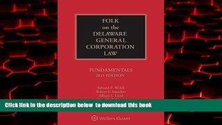 Read book  Folk on the Delaware General Corporation Law: Fundamentals BOOK ONLINE