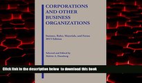Read book  Corporations and Other Business Organizations: Statutes, Rules, Materials and Forms,