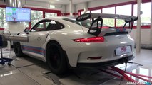 Porsche 991 GT3 RS with Akrapovic Exhaust Dyno Runs p2