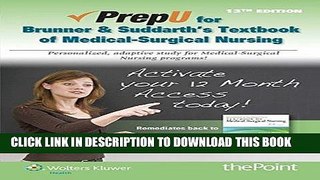 [PDF] PrepU for Hinkle s Brunner   Suddarth s Textbook for Medical Surgical Nursing Popular