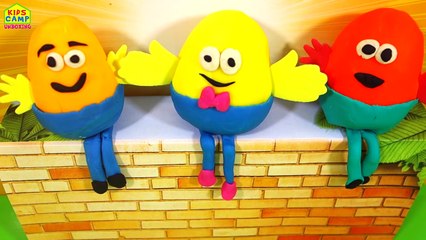 Play Doh Humpty Dumpty Nursery Rhyme Surprise Eggs Surprise Toys Playdough